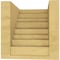 Ekena Millwork 6"W x 6"D x 6"H Wide Landon Rough Cedar Woodgrain TimberThane Corbel, Primed Tan CORUR06X06X06LANRCPR - alternate 3